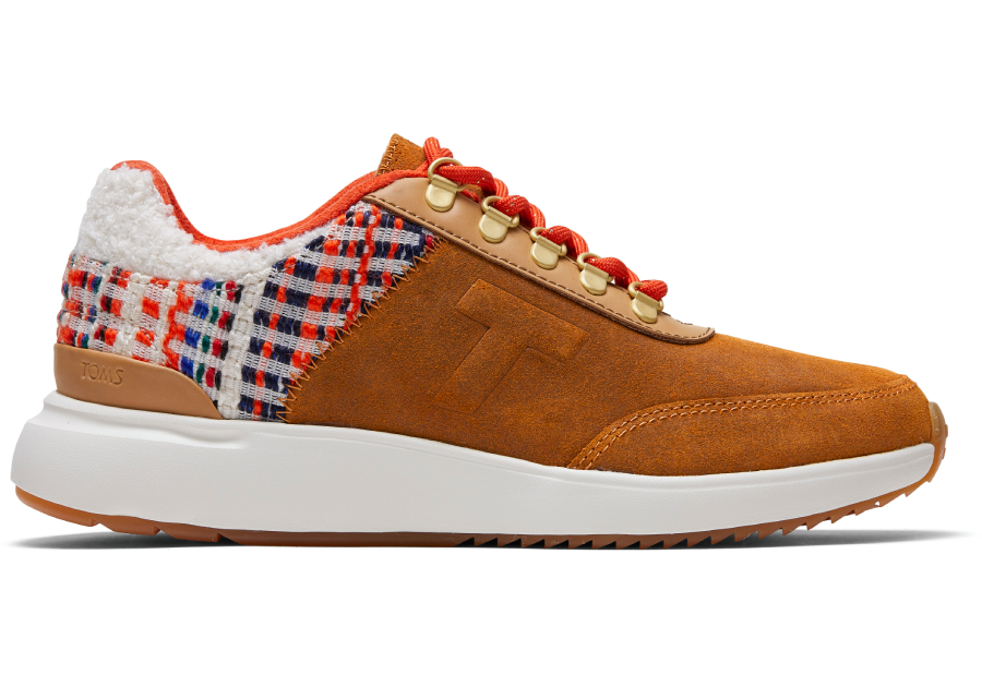 Brown Suede Nepal Tweed Arroyo Women Sneakers