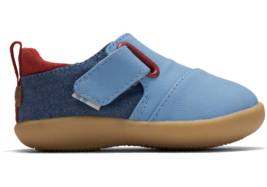 Blue Nubuck Synthetic Baby Whiley Sneakers