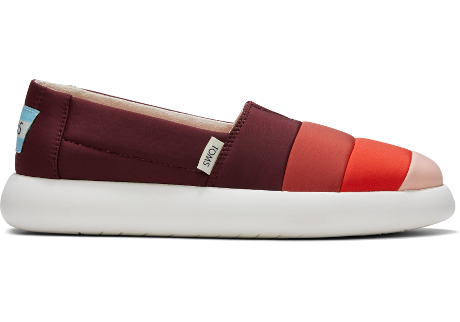 Burgundy Mallow Puff Alpargata Sneaker