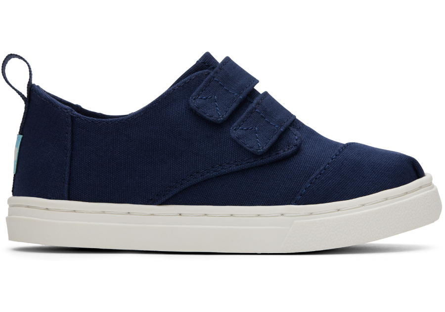 Navy Canvas Tiny Cordones Sneakers