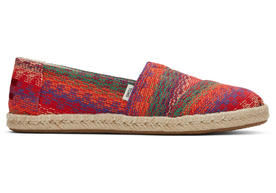 Multicolor Global Stripe Women Alpargata Rope