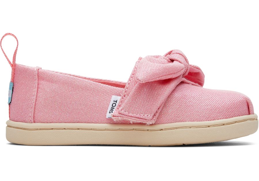 Tiny Alpargata Twill Glimmer Bow