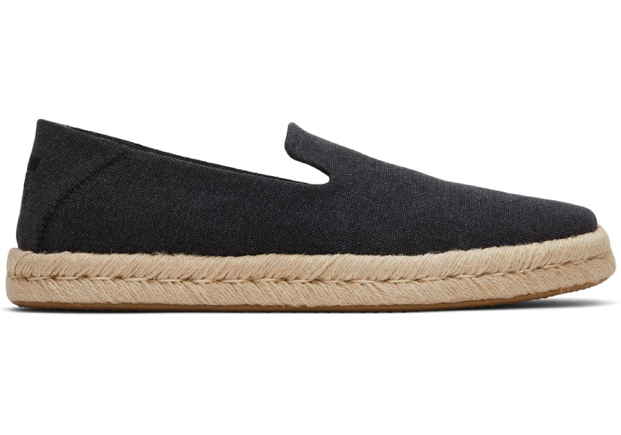 Black Recycled Cotton Canvas