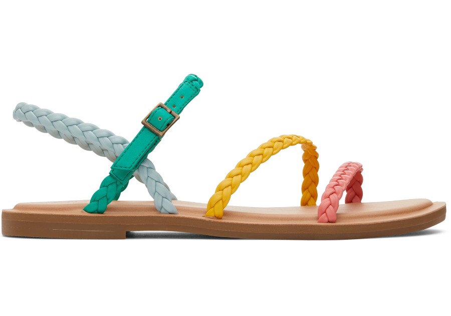 Multi Synthetic Braid Kira Sandal Women